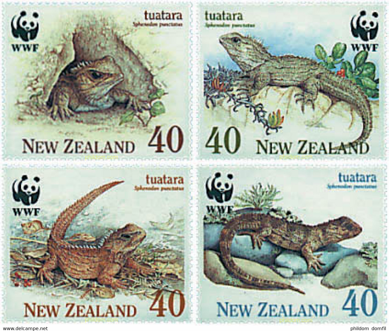 74093 MNH NUEVA ZELANDA 1991 TUATARA - Variétés Et Curiosités