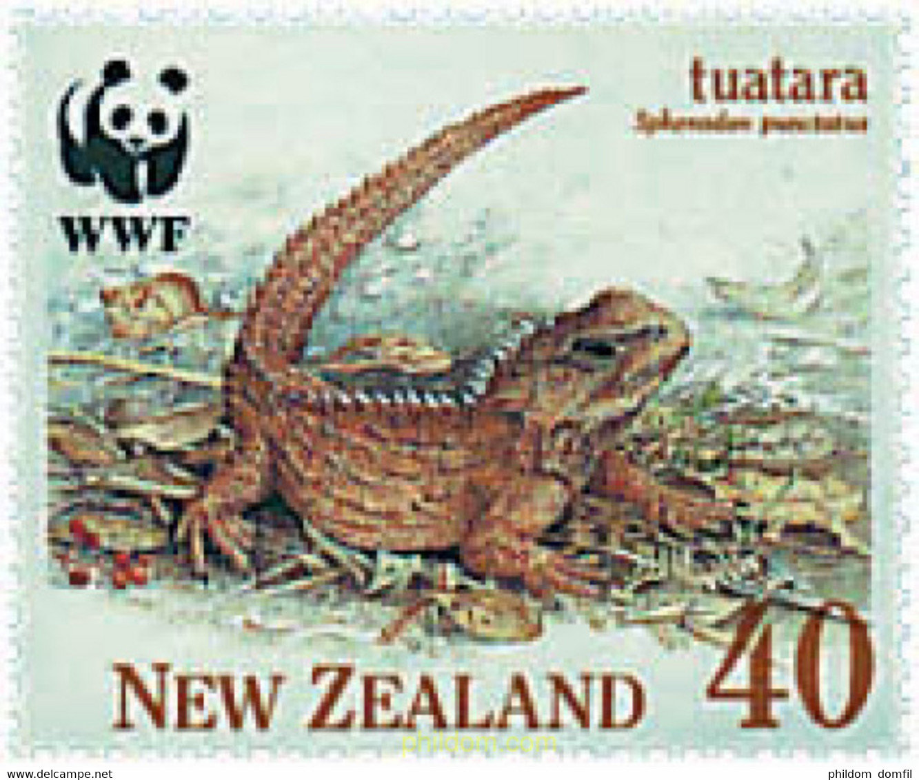 283921 MNH NUEVA ZELANDA 1991 TUATARA - Abarten Und Kuriositäten