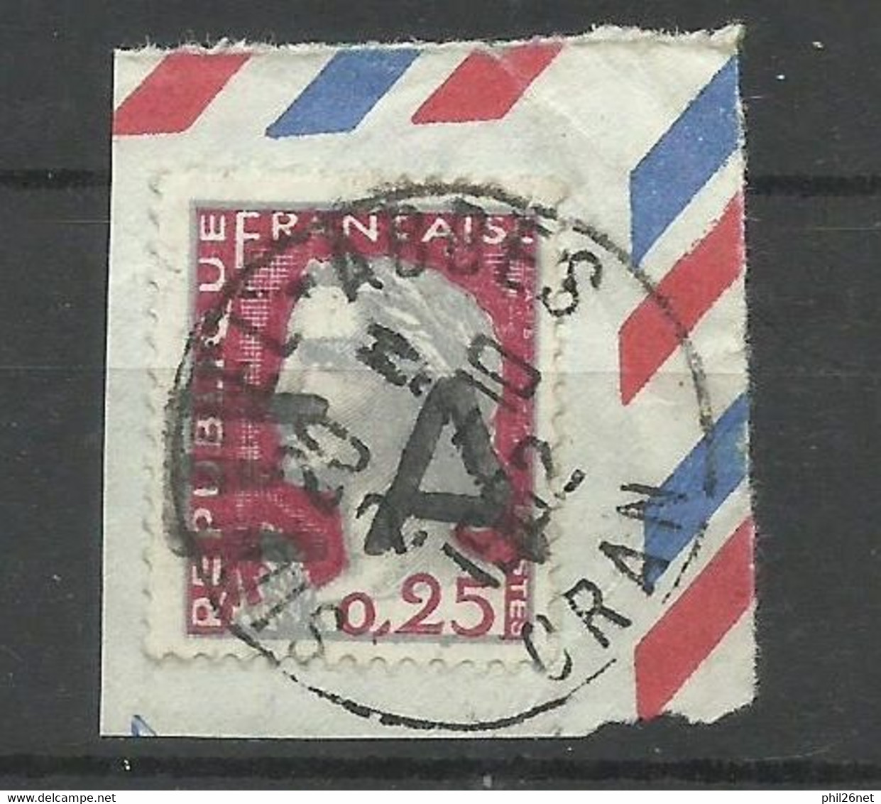 Algérie EA N°355 Sur Fragment Sidi Bel Abbés Le 02/10/62 Tampon à Main Type 352 Noir B/TB Voir Scans Soldé ! ! ! - Used Stamps