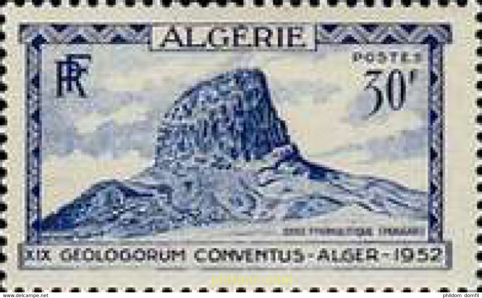 370965 MNH ARGELIA 1952 19 CONGRESO DE GEOLOGIA EN ARGEL - Lots & Serien