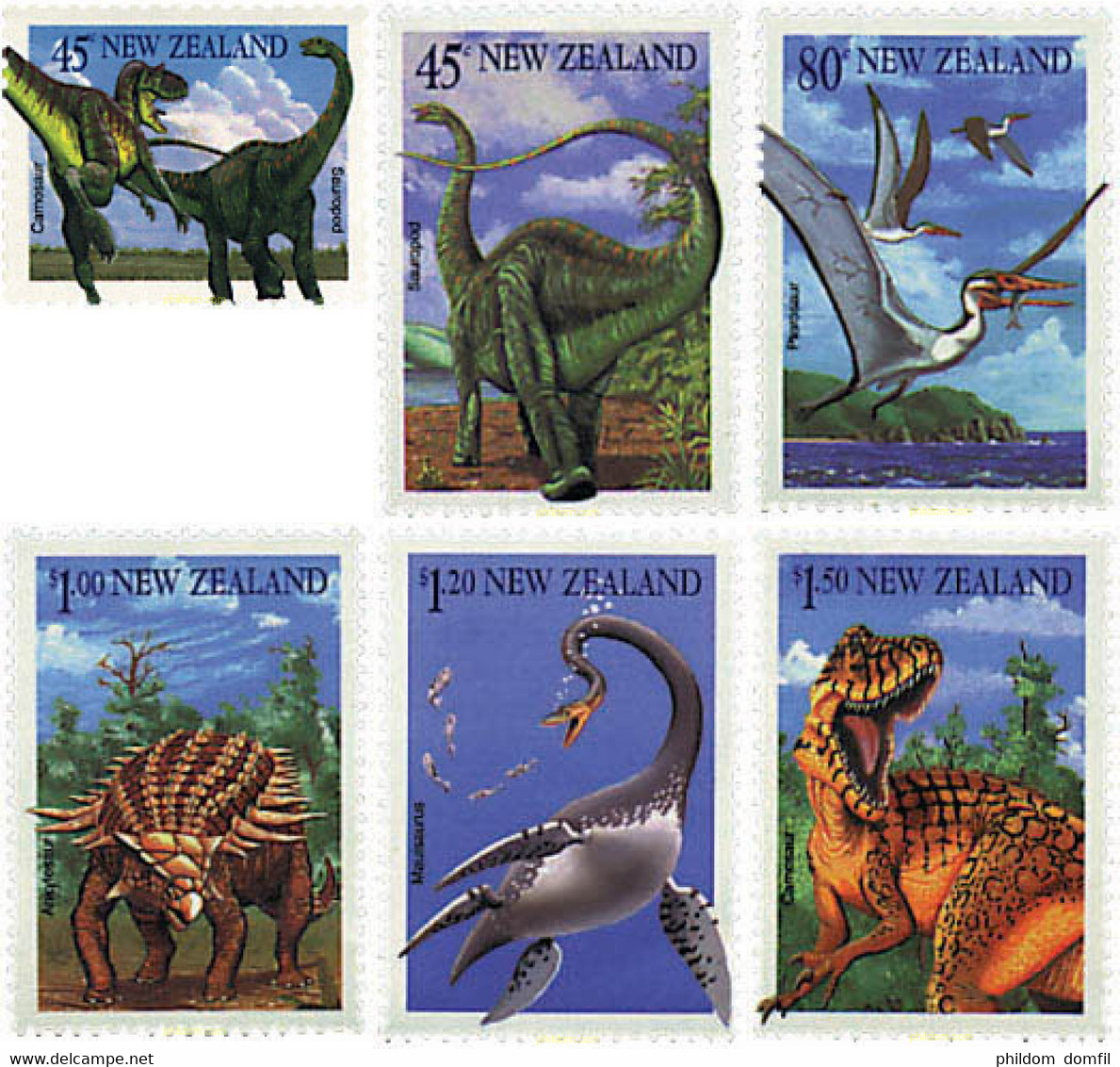 50017 MNH NUEVA ZELANDA 1993 FAUNA PREHISTORICA - Variétés Et Curiosités