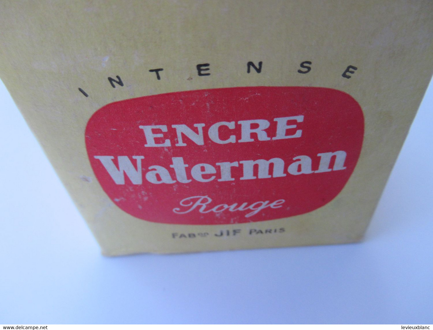 3 Bouteilles D'encre Waterman Anciennes Encore Majoritairement Emplies/Bleue-Rouge-Verte/JIF Paris/Vers1960-1970  CAH336 - Tintenfässer