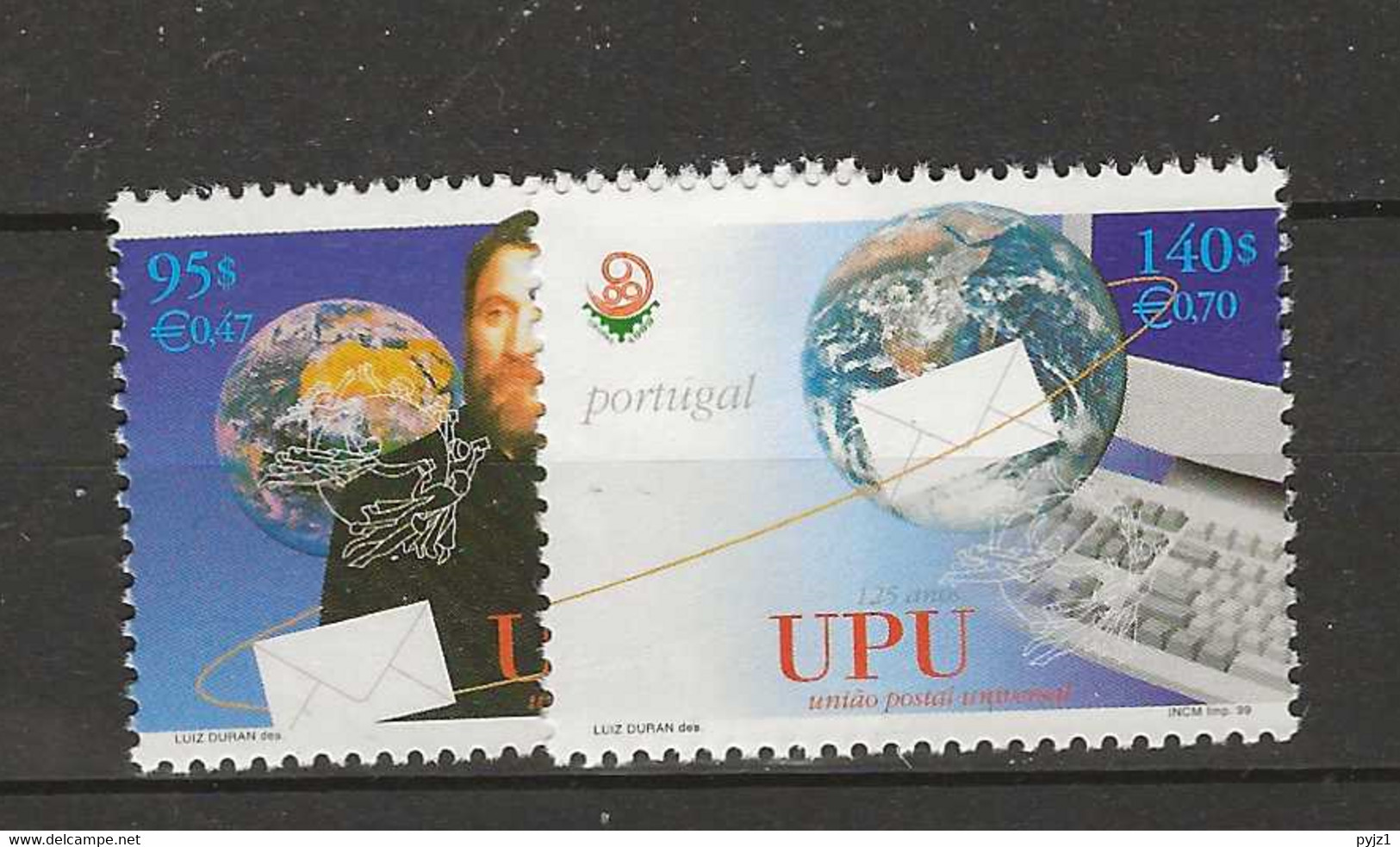 1999 MNH Portugal, Mi 2362-63 Postfris** - Unused Stamps
