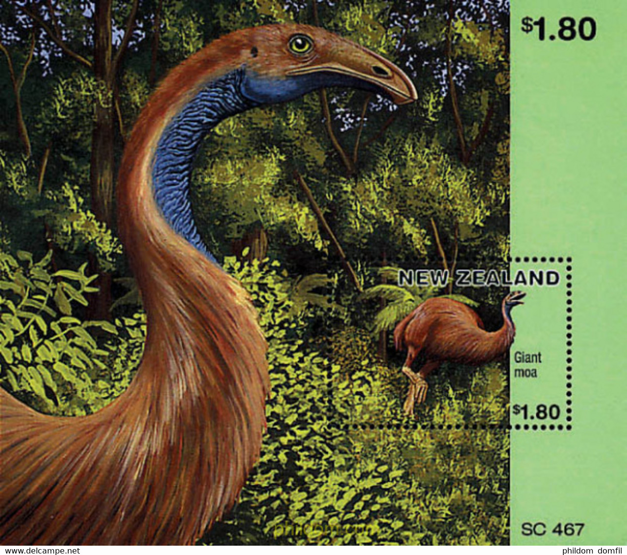 50016 MNH NUEVA ZELANDA 1996 AVES EXTINGUIDAS - Variétés Et Curiosités