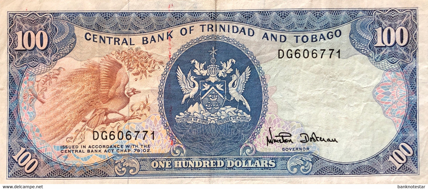 Trinidad 100 Dollars, P-40d (1985) - Very Fine - Trinidad Y Tobago