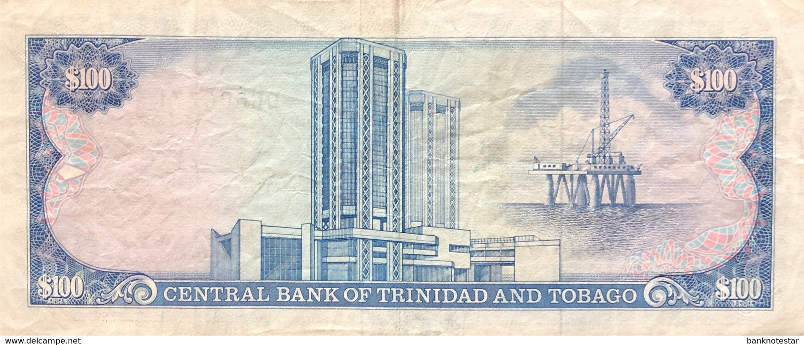 Trinidad 100 Dollars, P-40d (1985) - Very Fine - Trinidad & Tobago