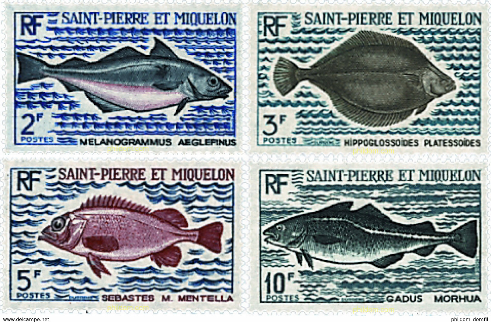 28431 MNH SAN PEDRO Y MIQUELON 1972 PECES - Used Stamps