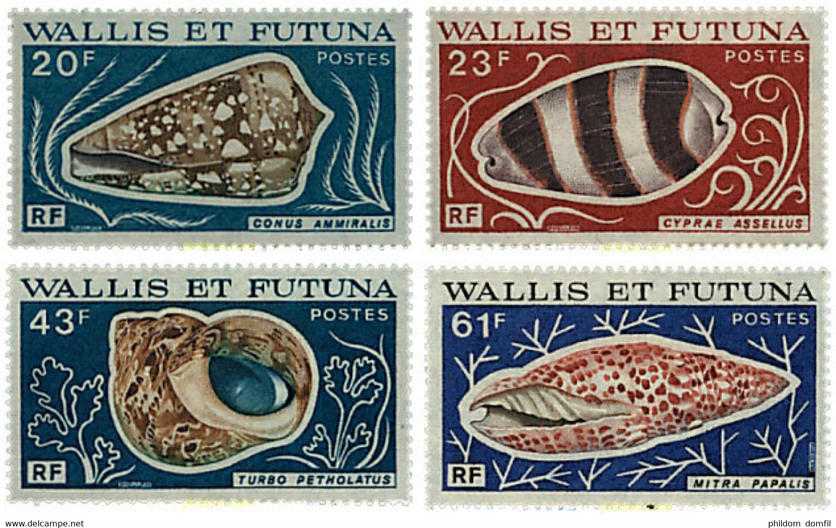 36723 MNH WALLIS Y FUTUNA 1976 FAUNA MARINA - Used Stamps
