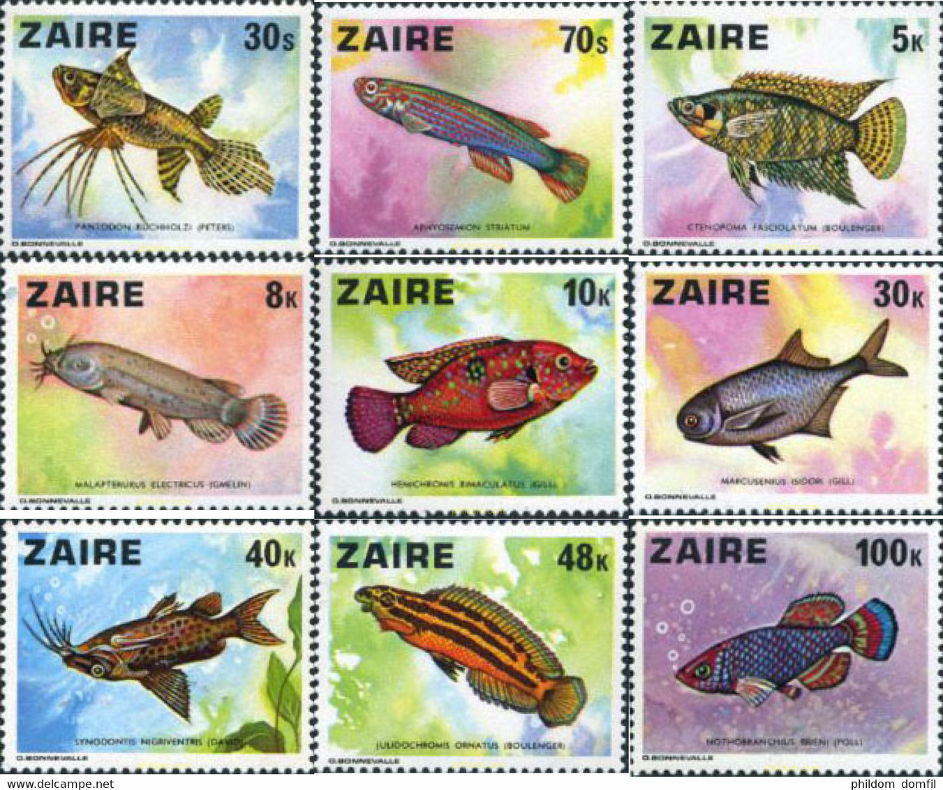 34292 MNH ZAIRE 1978 PECES - 1971-1979