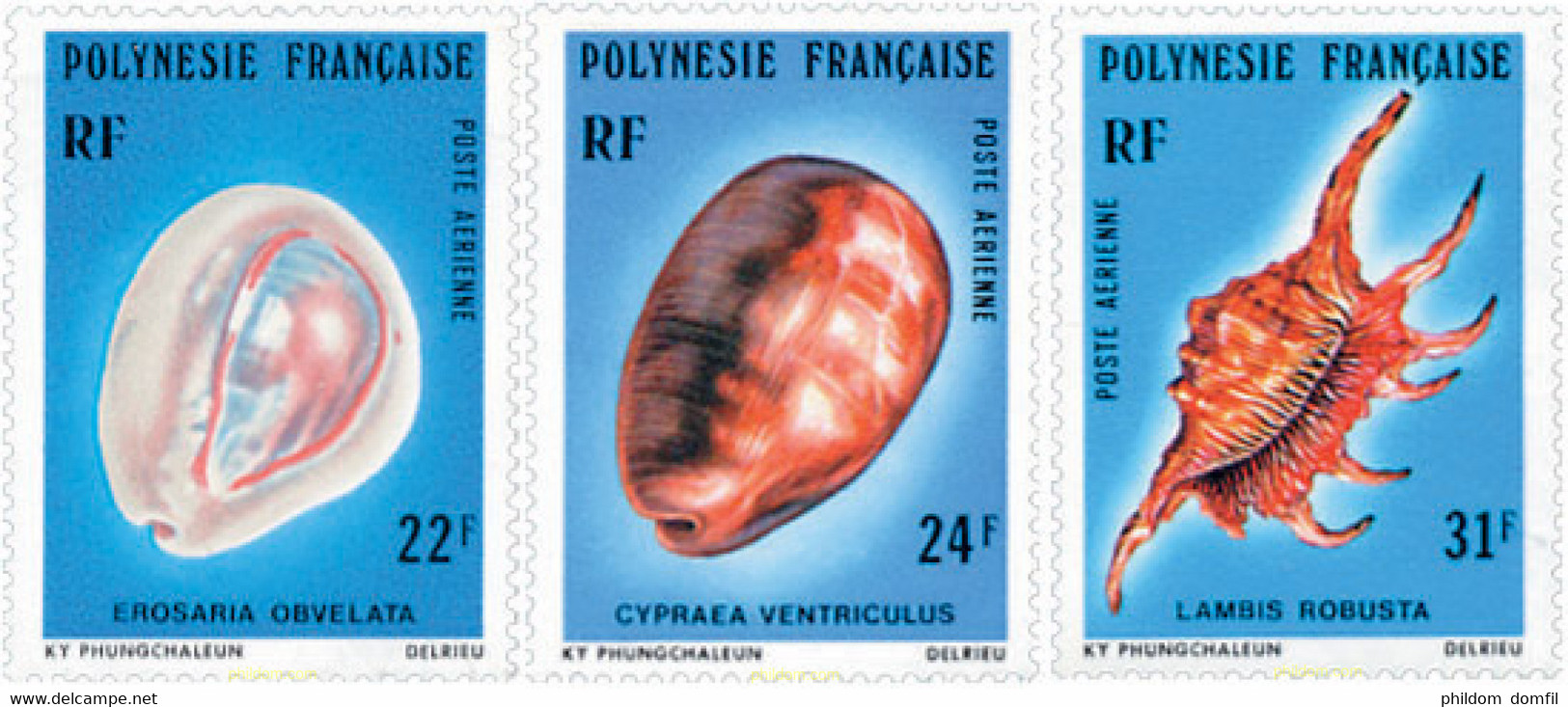 46408 MNH POLINESIA FRANCESA 1978 CONCHAS - Usati