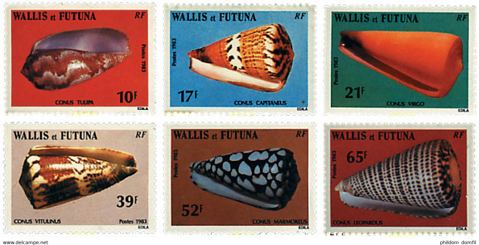 45856 MNH WALLIS Y FUTUNA 1983 CONCHAS - Used Stamps