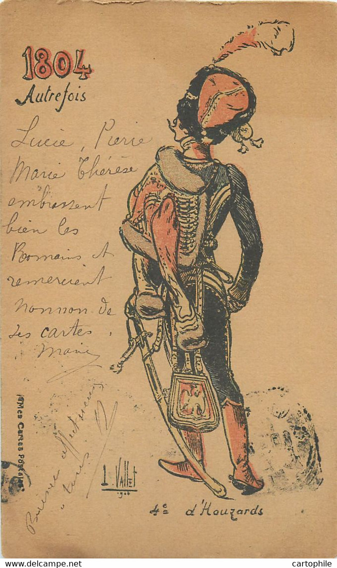 Illustrateur Vallet - 4e D'Houzards Hussards En 1804 - Vallet, L.