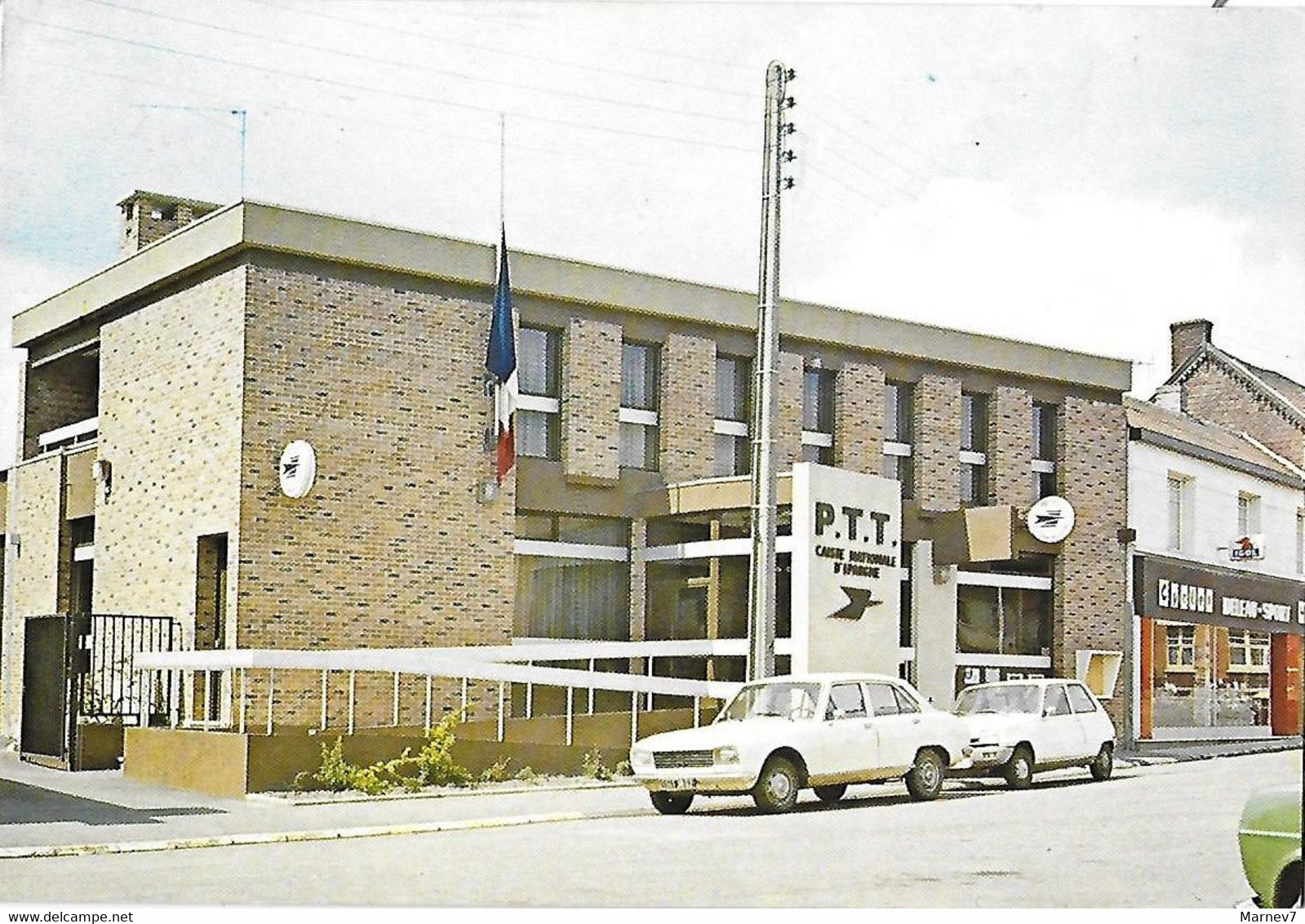 62 - Pas De Calais - CPM - BARLIN - La Nouvelle Poste - 1989 - Cycles Deleau Sports - IGOL - - Barlin