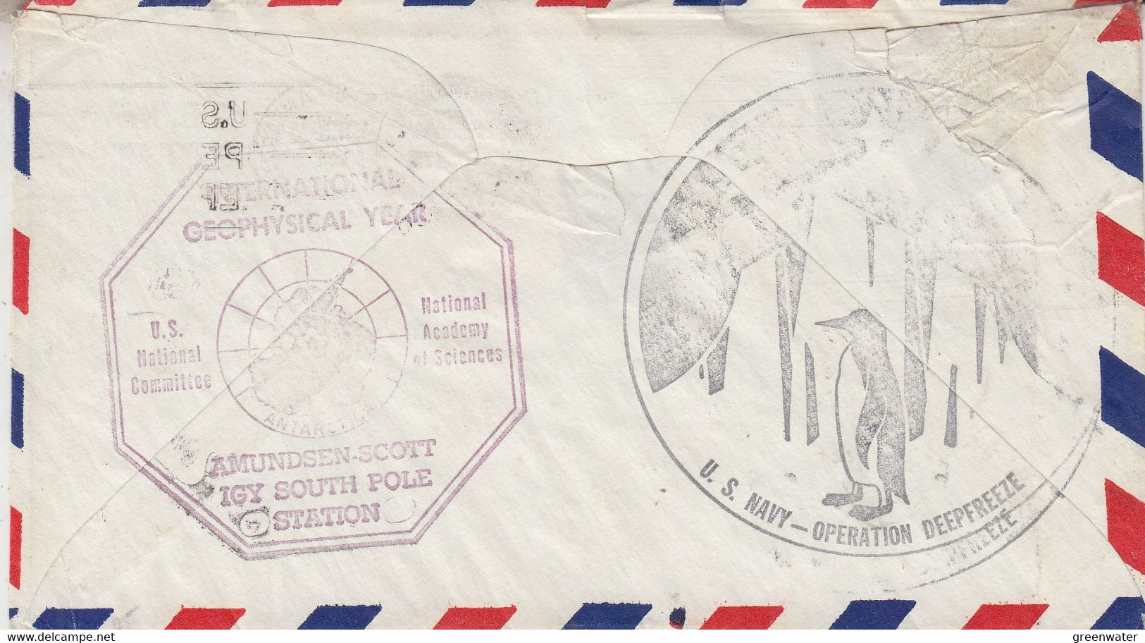 USA  IGY Cover Amundsen-Scott IGY South Pole Station Ca Pole Station NOV 12 1957 (58232) - Année Géophysique Internationale