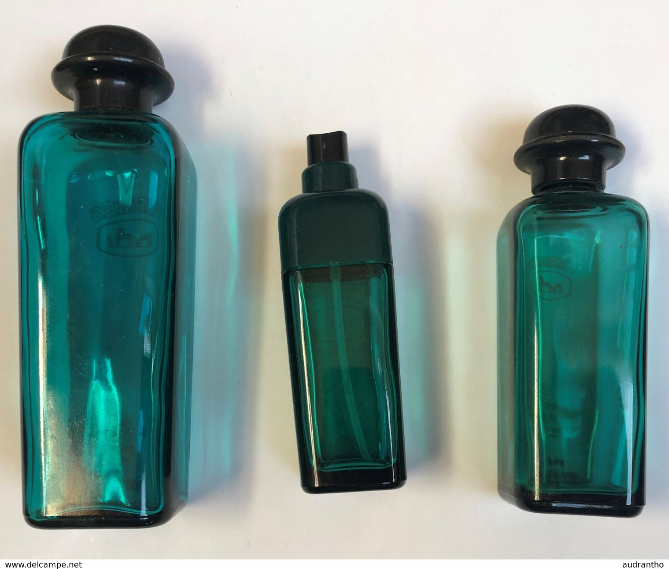 3 Flacons Vintage De Parfum - Années 70 - Eau De Cologne HERMES Paris - Flacons (vides)