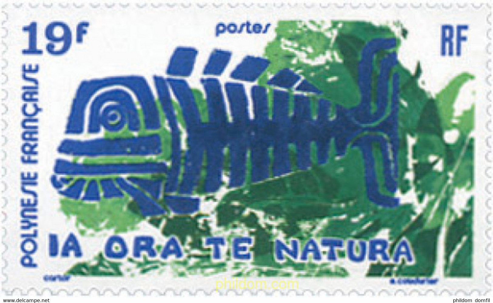 43550 MNH POLINESIA FRANCESA 1975 PROTECCION DE LA NATURALEZA - Usati