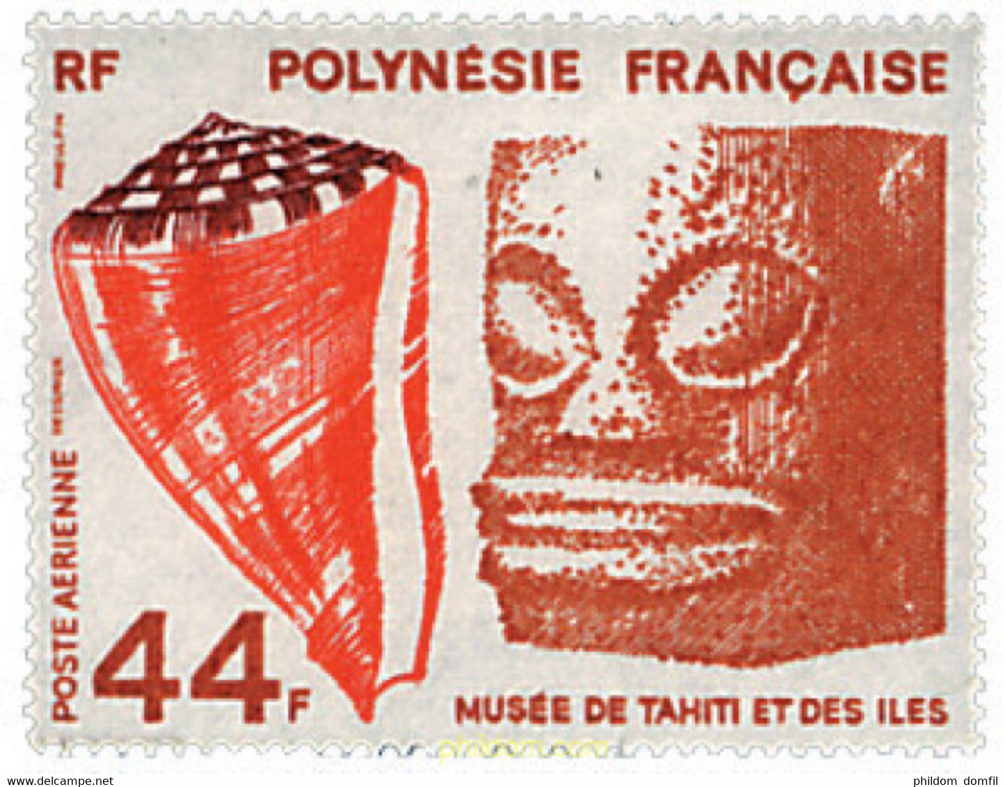 43590 MNH POLINESIA FRANCESA 1979 CONCHA - Usati