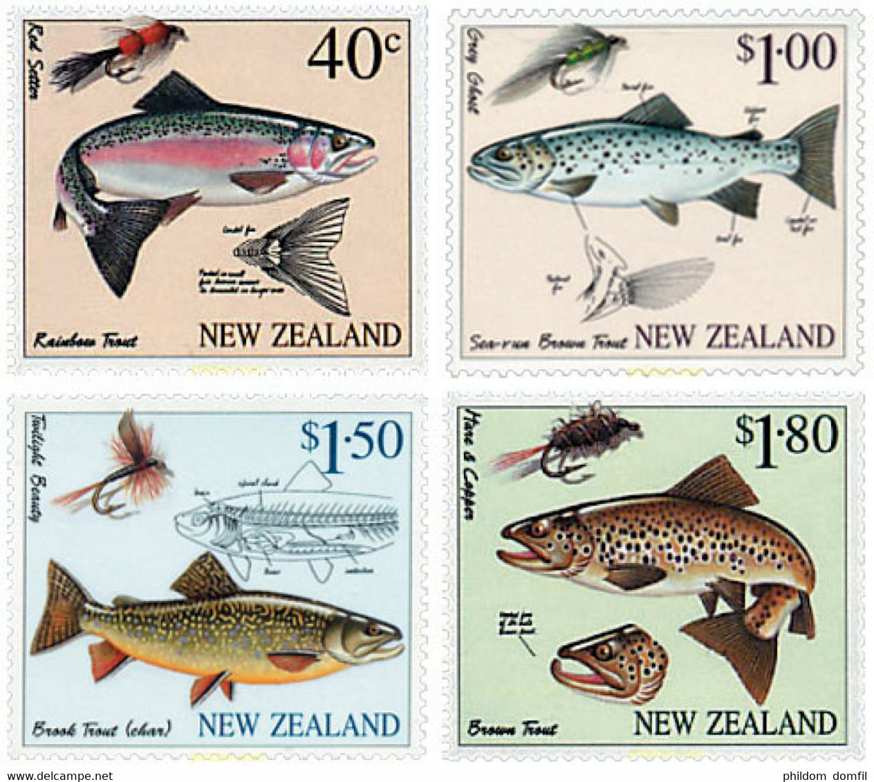 54771 MNH NUEVA ZELANDA 1997 FAUNA MARINA - Abarten Und Kuriositäten