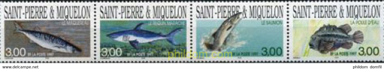 157911 MNH SAN PEDRO Y MIQUELON 1997 PECES - Usati