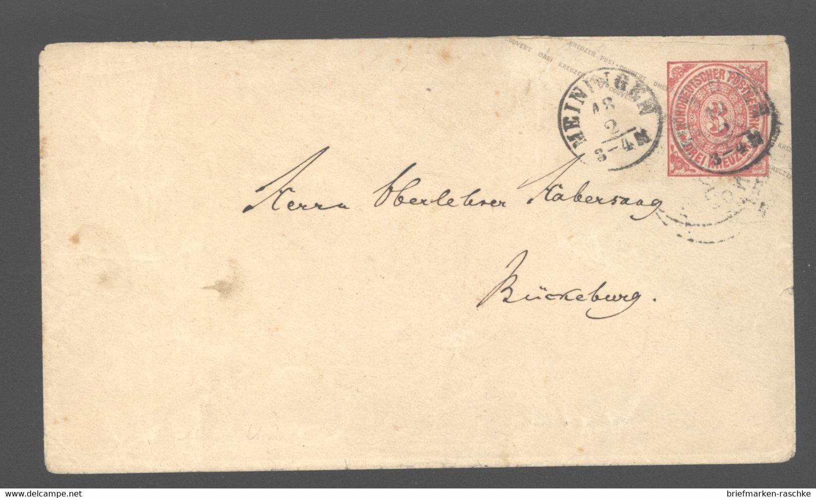 Norddeutscher Postbezirk,U2,o-Meiningen (206) - Postal  Stationery