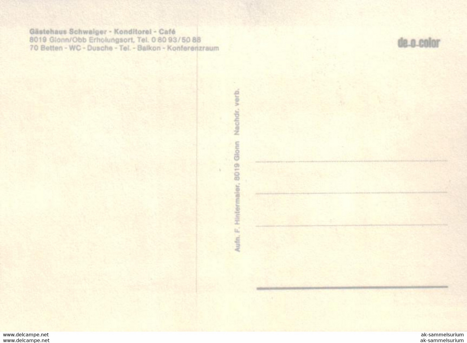Glonn / Konditorei Schwaiger (D-A372) - Glonn