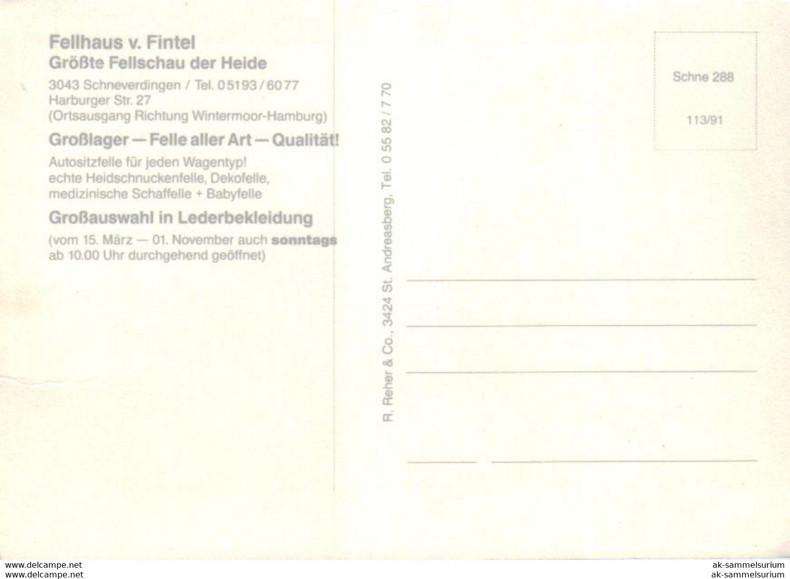 Schneverdingen / "Fellhaus Von Fintel" (D-A372) - Schneverdingen