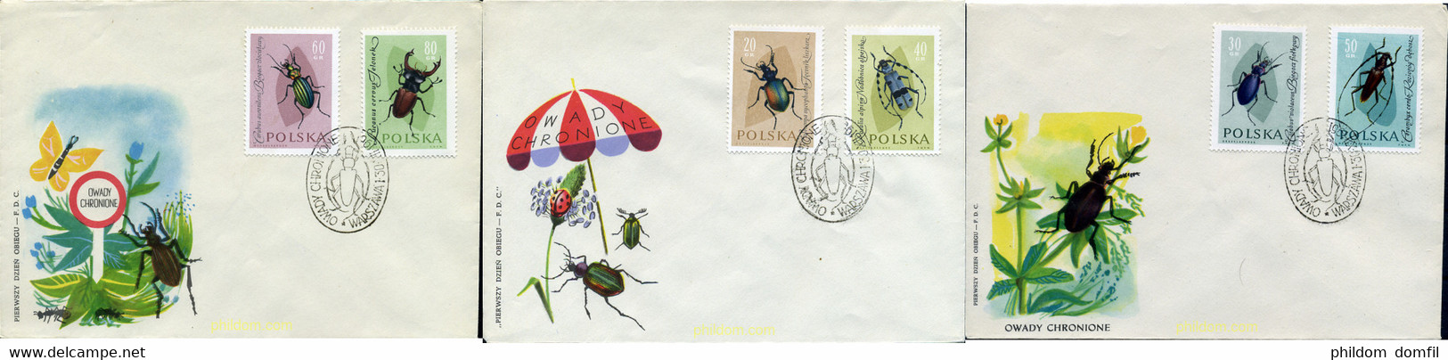 286051 USED POLONIA 1961 INSECTOS - Ohne Zuordnung