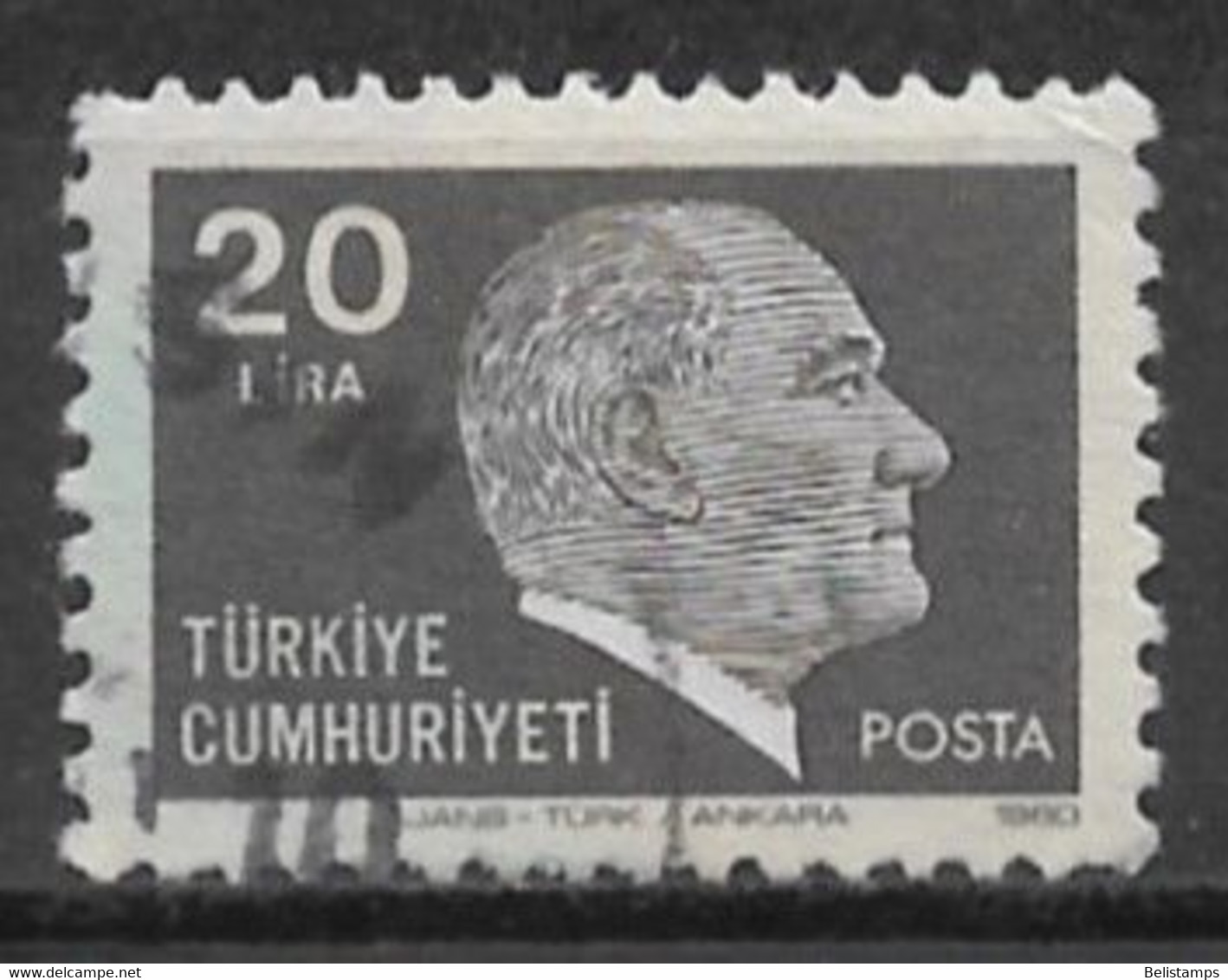 Turkey 1980. Scott #2136 (U) Kemal Ataturk - Usados