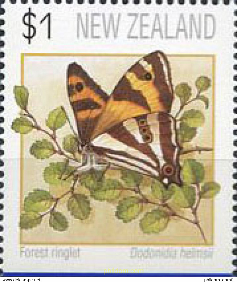 220328 MNH NUEVA ZELANDA 1991 MARIPOSAS - Variétés Et Curiosités