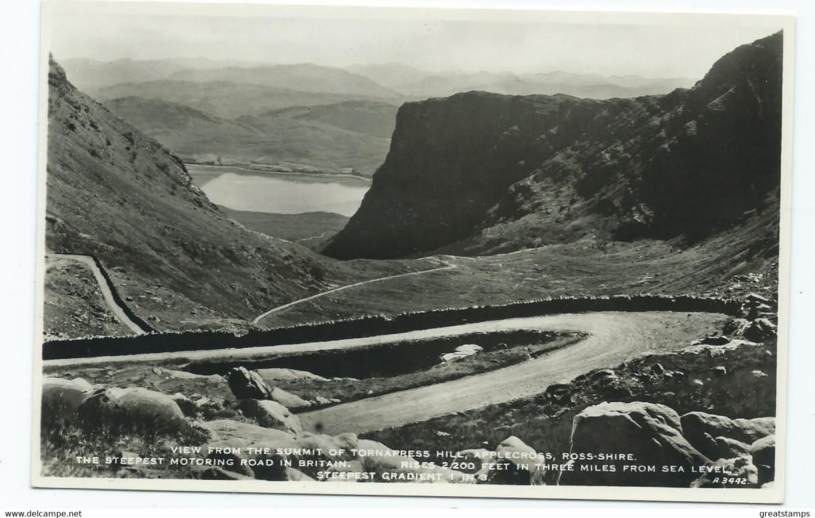 Scotland Postcard  From Summit Of Tornafress Hill Ross-shire Rp Unused J.b.white - Ross & Cromarty