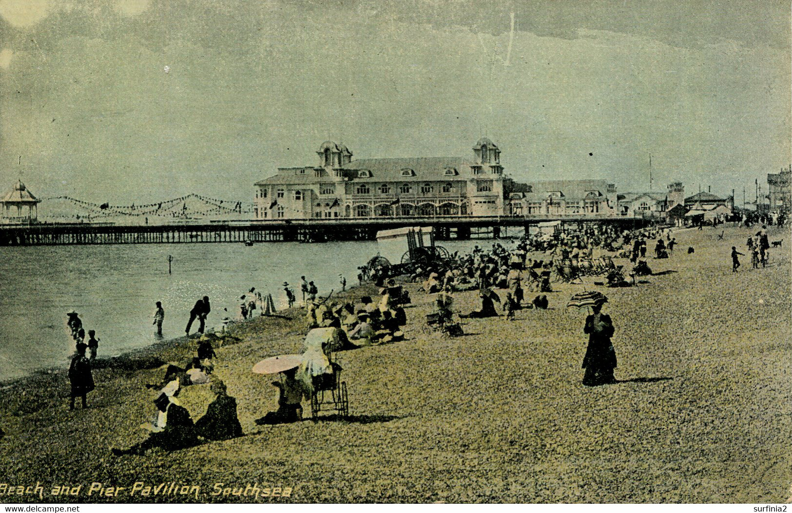 HANTS - SOUTHSEA - BEACH AND PIER PAVILION  Ha614 - Southsea