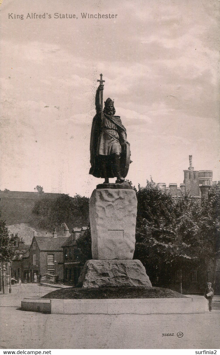 HANTS - WINCHESTER - KING ALFRED'S STATUE  Ha618 - Winchester