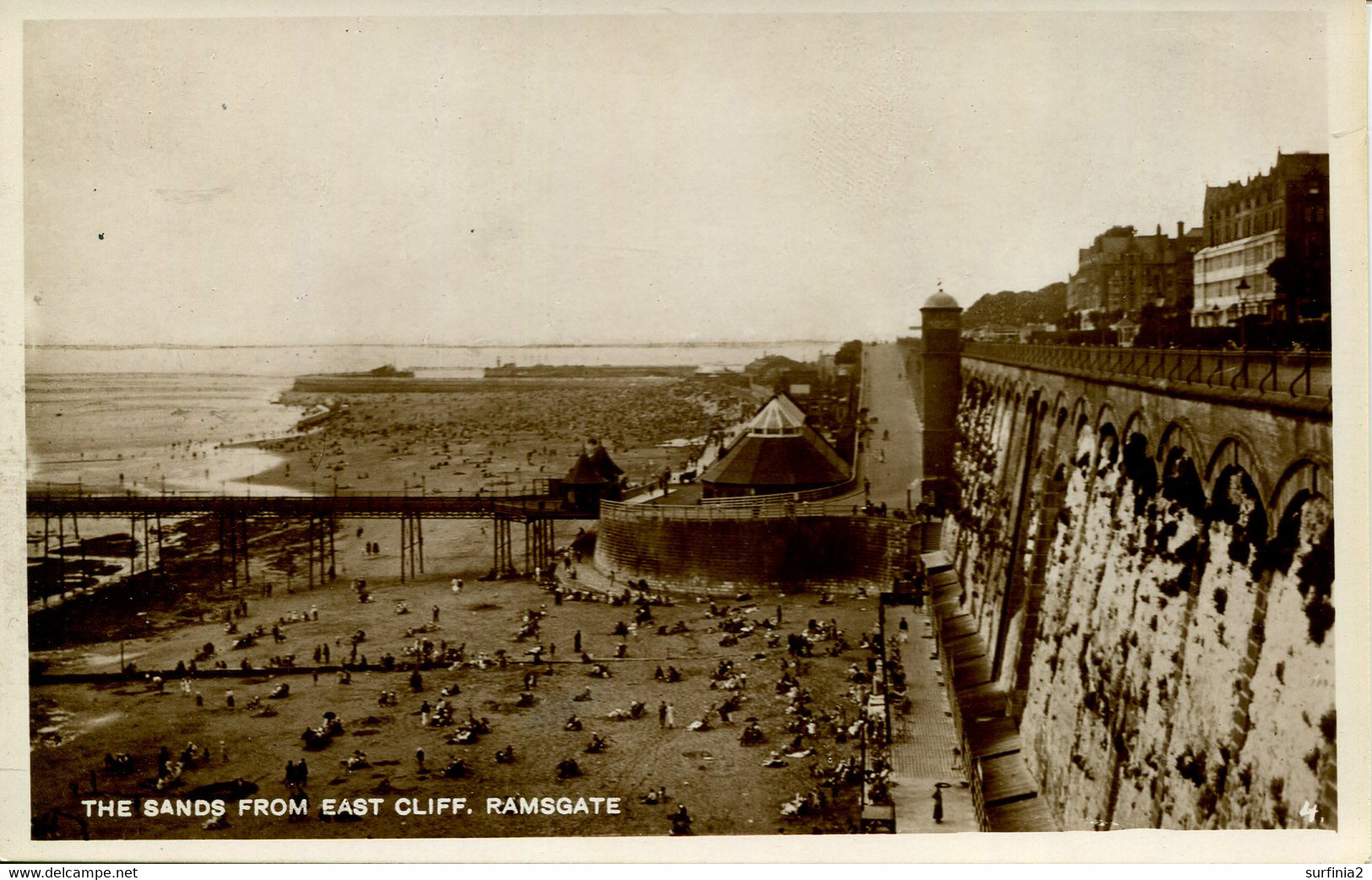 KENT - RAMSGATE - THE SANDS FROM EAST CLIFF RP  Kt1207 - Ramsgate