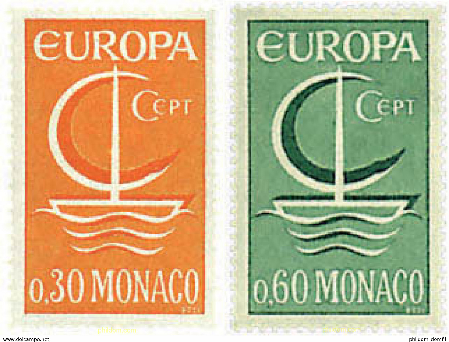 62111 MNH MONACO 1966 EUROPA CEPT. NAVIO EUROPA - Autres & Non Classés