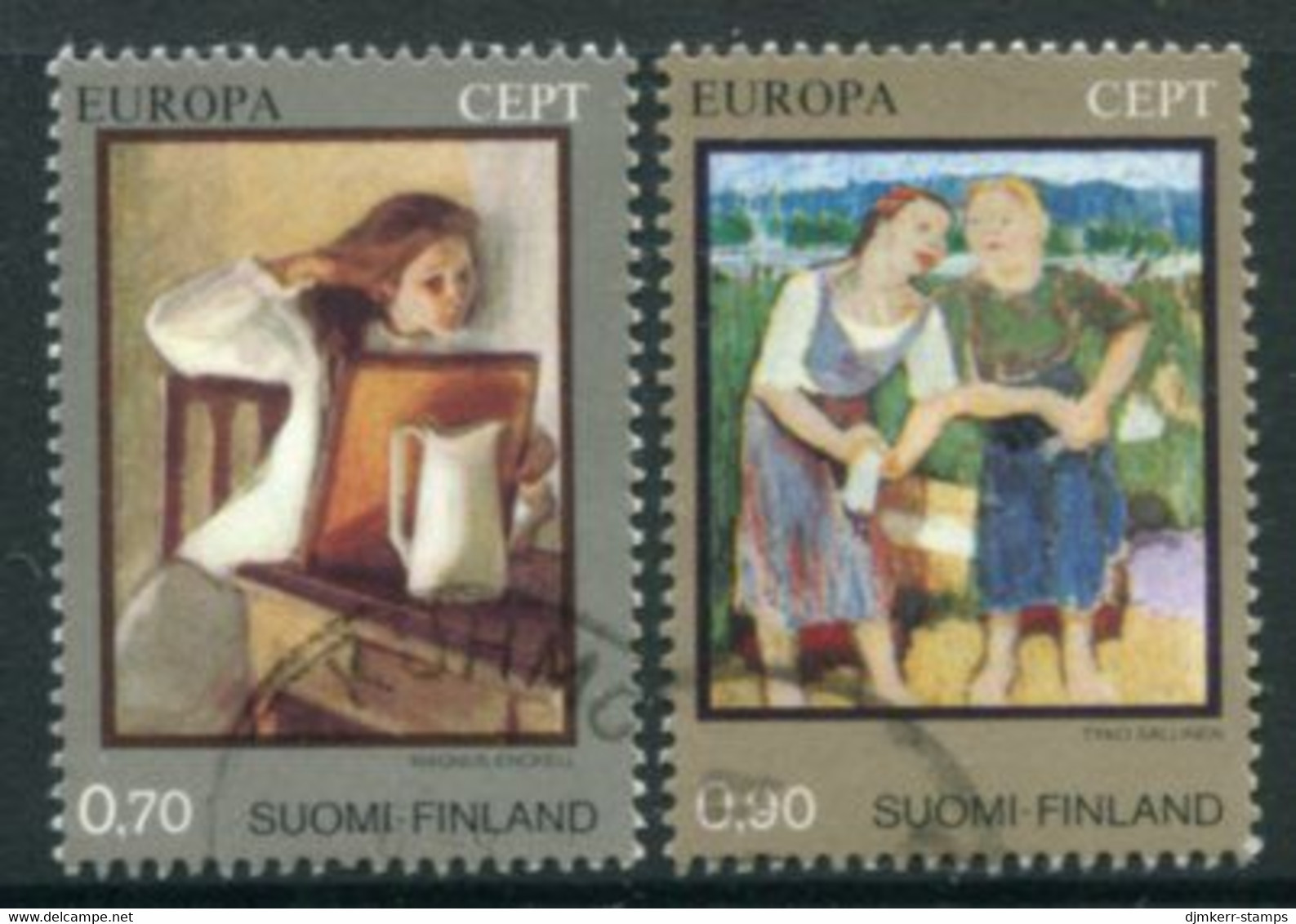 FINLAND 1975 Europa: Paintings Used.  Michel 764-65 - Gebruikt