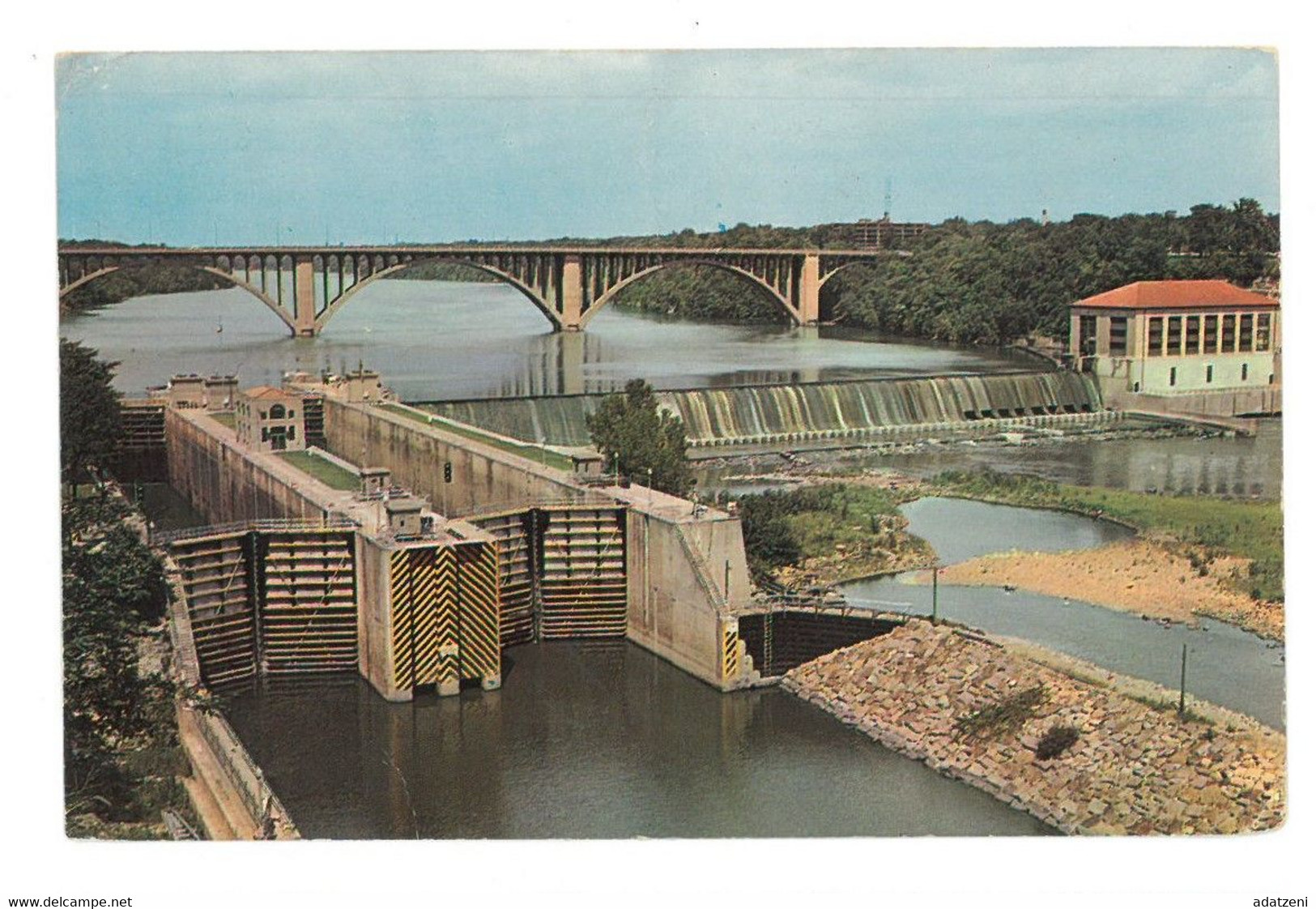 BR1400 Minneapolis Minnesota U.S. Government Dam And Locks And Ford Bridge  Viaggiata 1967 Verso St. Breux - Minneapolis
