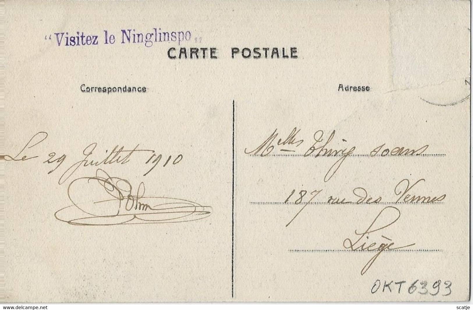 Nonceveux    -   Fonds De Quareux.    1910  Naar   Liège - Aywaille
