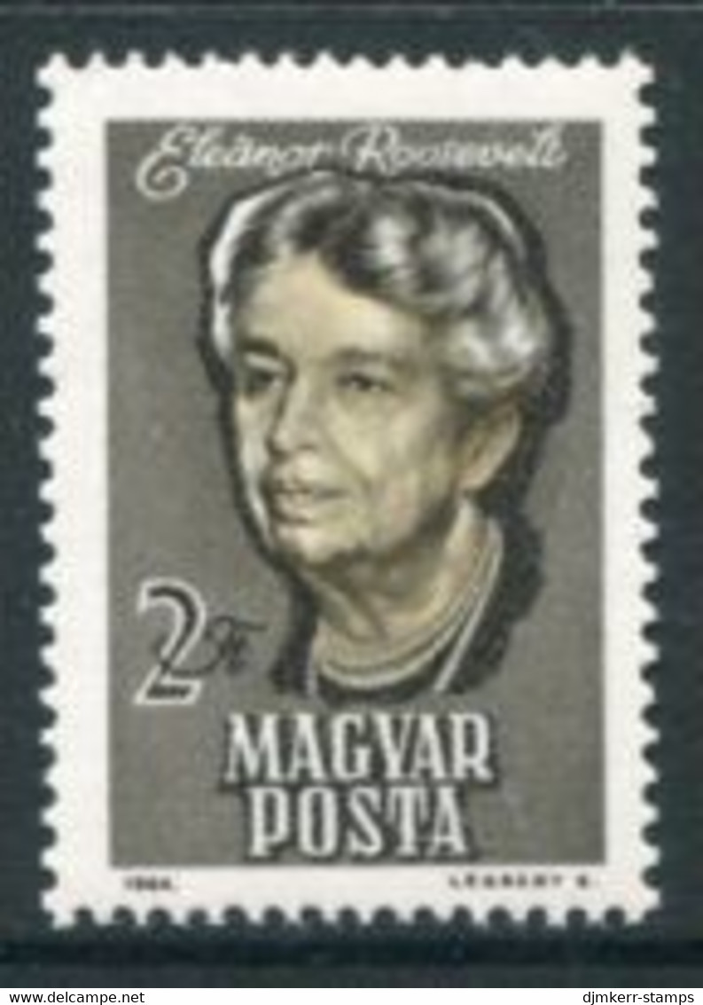 HUNGARY 1964 Eleanor Roosevelt  MNH / **.  Michel 2017 - Nuovi