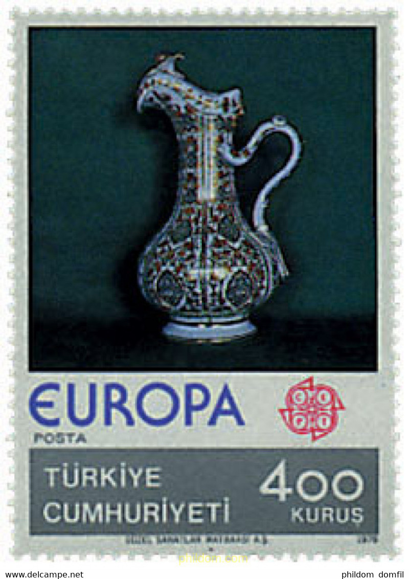 237018 MNH TURQUIA 1976 EUROPA CEPT 1976 - ARTESANIA - Lots & Serien
