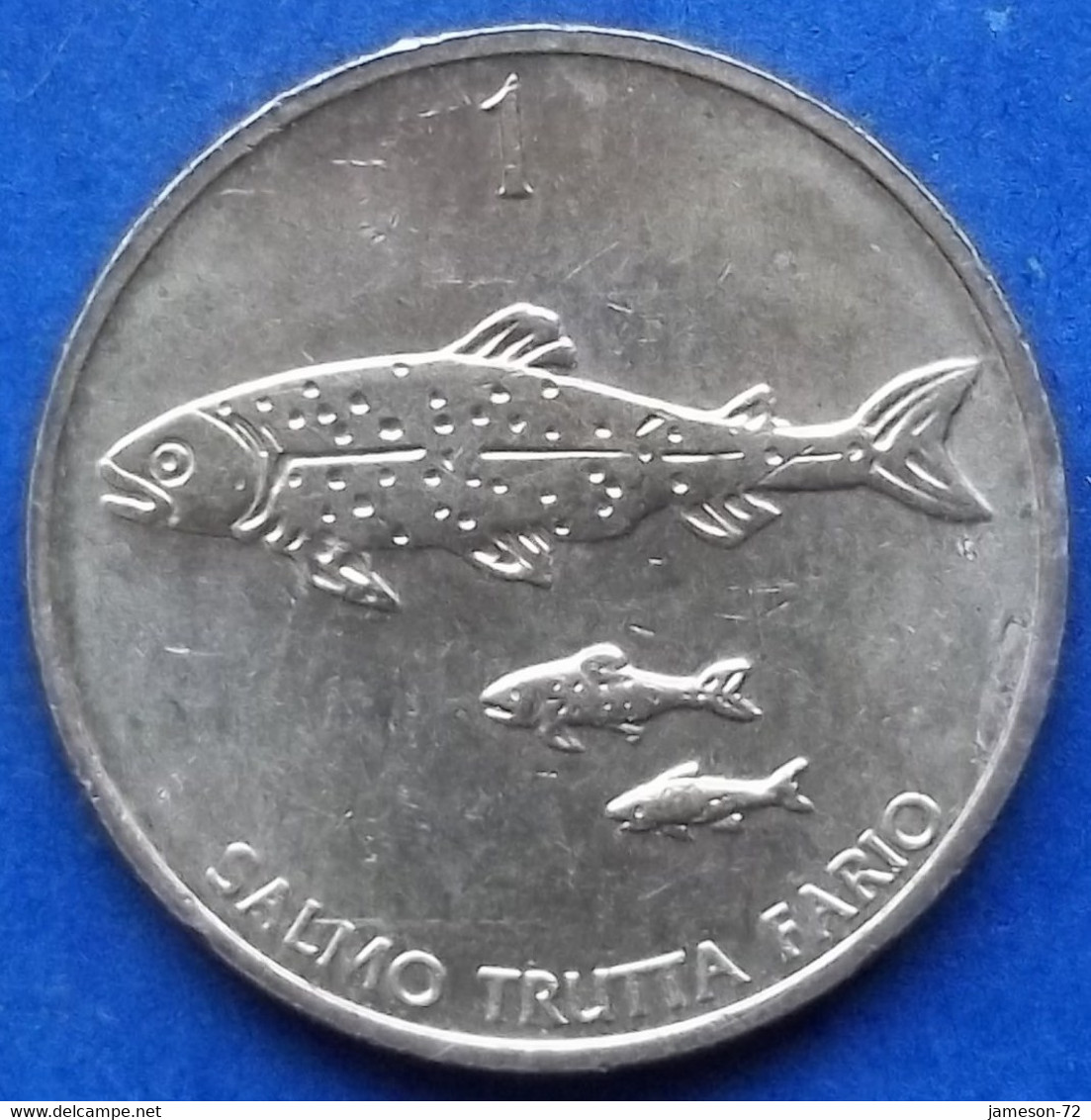 SLOVENIA - 1 Tolar 1994 "3 Brown Trout" KM# 4 Republic Tolar Coinage (1991-2006) - Edelweiss Coins - Slovenia