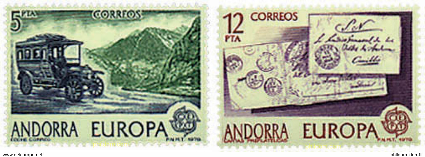 62370 MNH ANDORRA. Admón Española 1979 EUROPA CEPT. COMUNICACIONES - Other & Unclassified