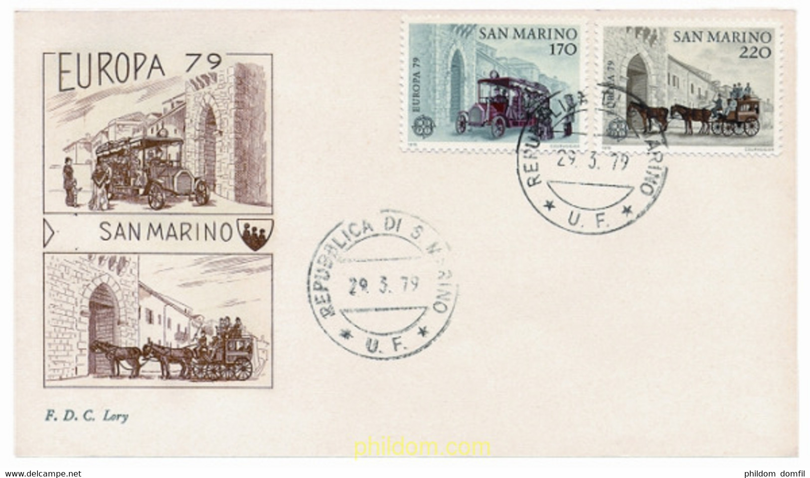 23856 MNH SAN MARINO 1979 EUROPA CEPT. COMUNICACIONES - Usati