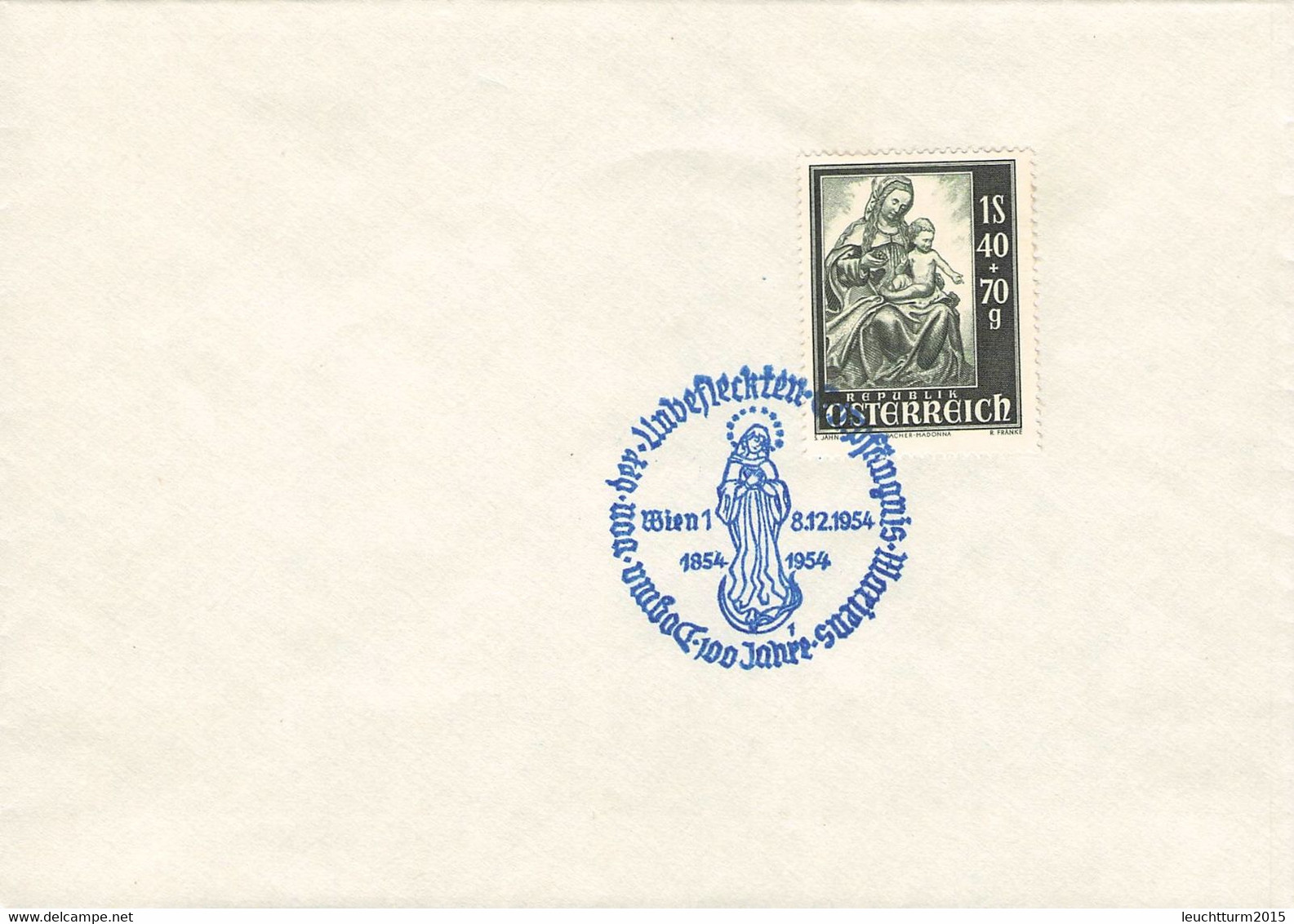 ÖSTERREICH - SST 8.12.1954 100 DOGMA VON DER UNBEFLECKTEN EMPFÄNGNIS /GR285 - Franking Machines (EMA)