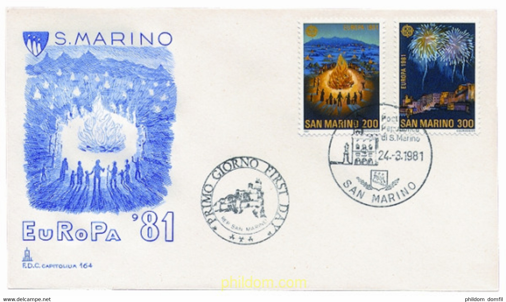 23922 MNH SAN MARINO 1981 EUROPA CEPT. FOLCLORE - Gebruikt