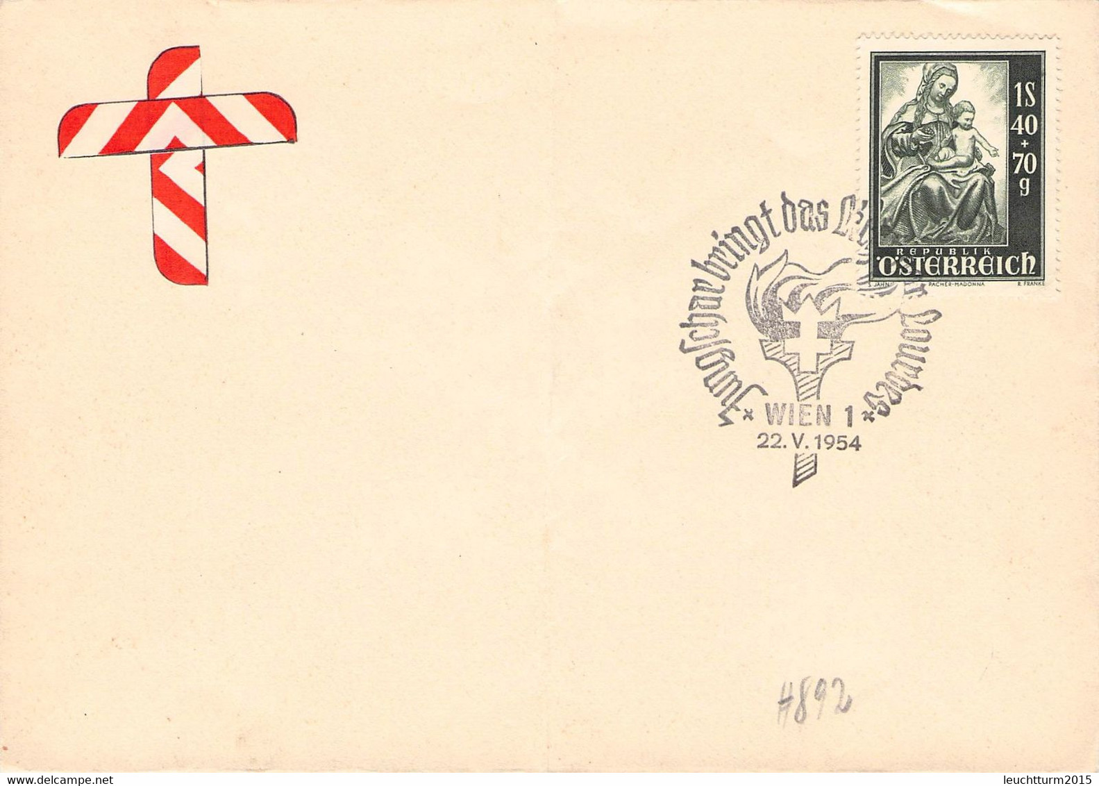 ÖSTERREICH - SST 22.V.1954 JUNGSCHAR BRINGT DES LICHT NACH LOURDES / GR287 - Franking Machines (EMA)