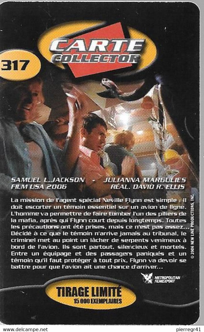 CARTE-VIDEO FUTUR-N°317-DES SERPENTS Dans L AVION-TBE - - Subscription