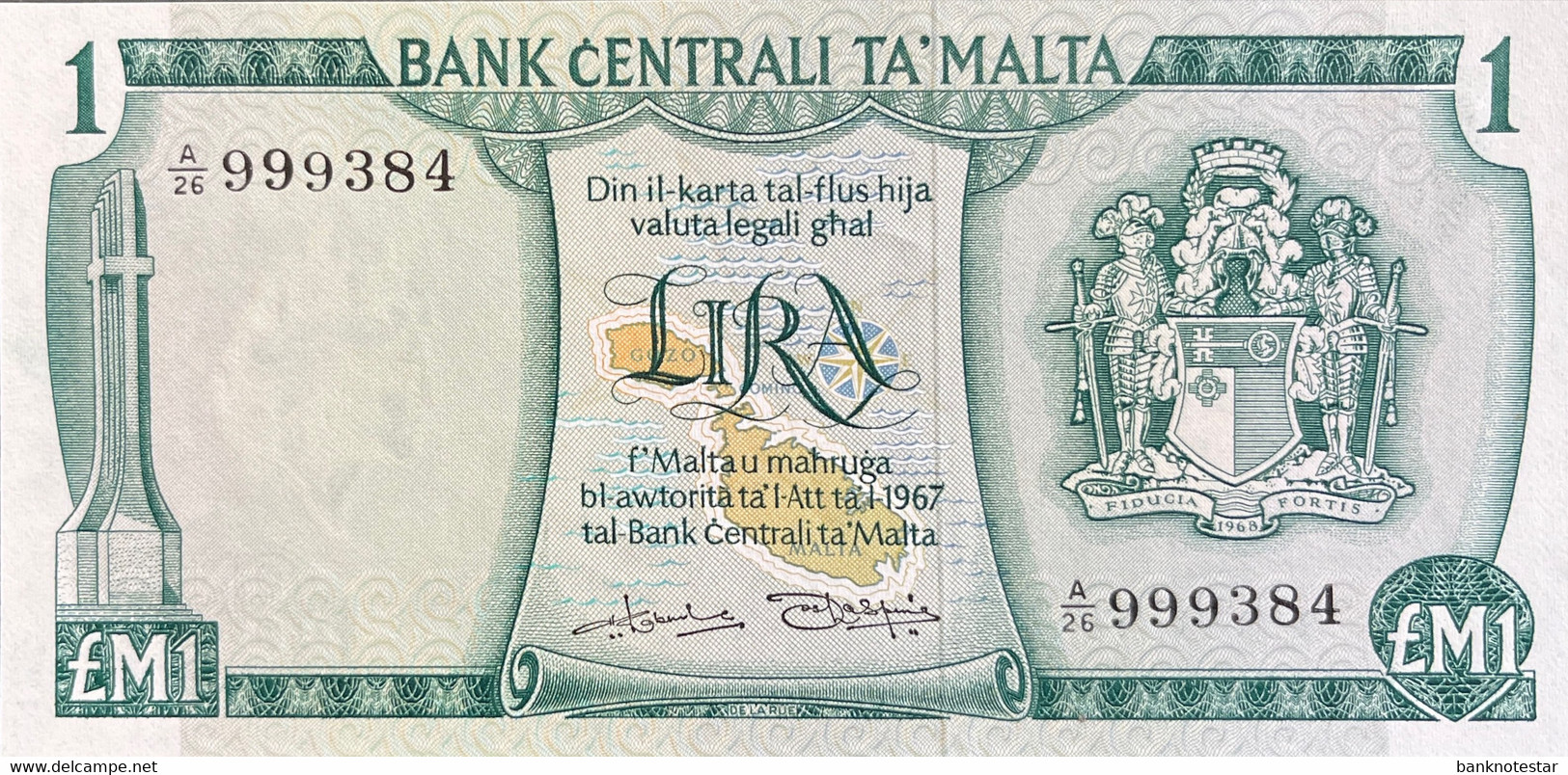 Malta 1 Lira, P-31b (1973) - UNC - Malte