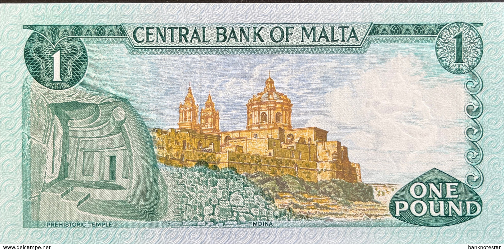 Malta 1 Lira, P-31b (1973) - UNC - Malta