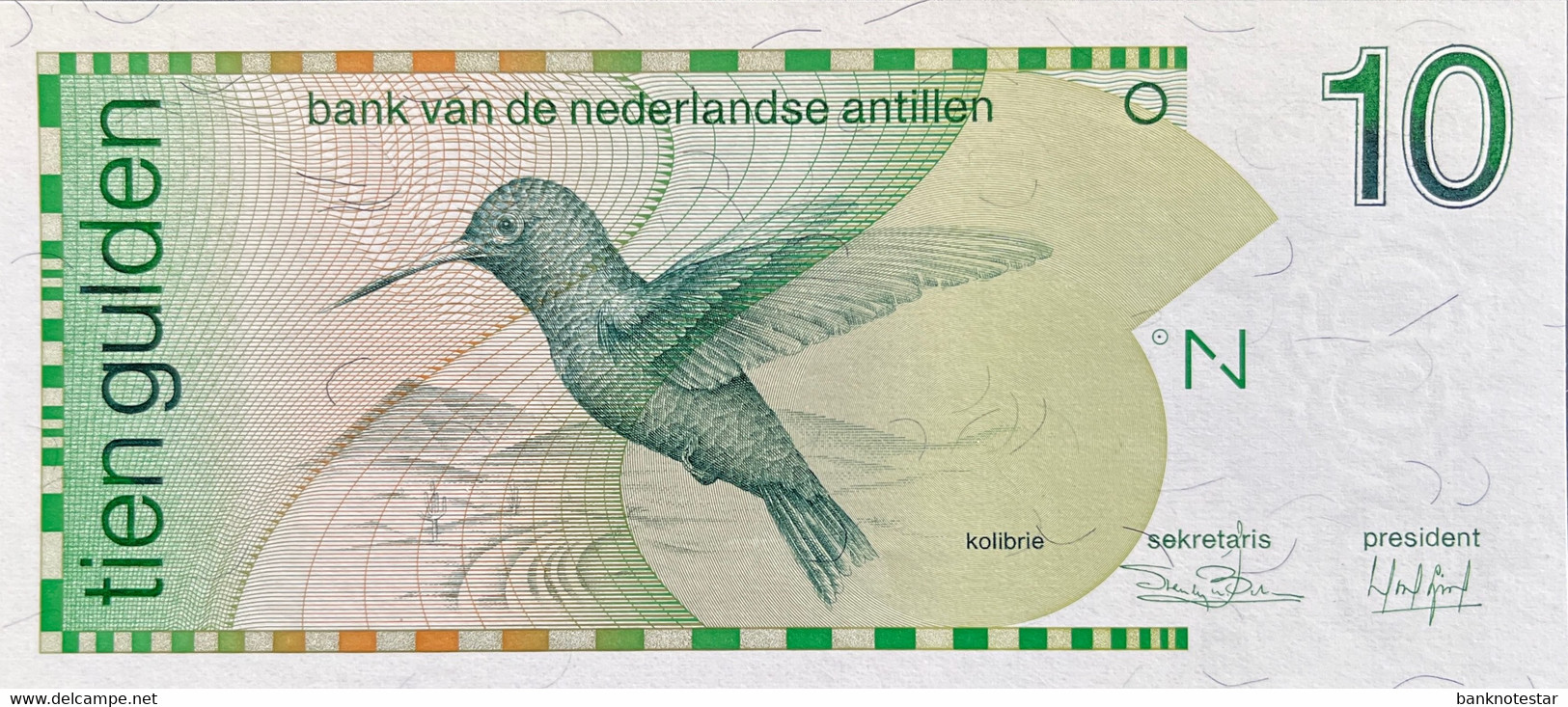 Netherland Antilles 10 Gulden, P-23c (31.03.1986) - UNC - Niederländische Antillen (...-1986)