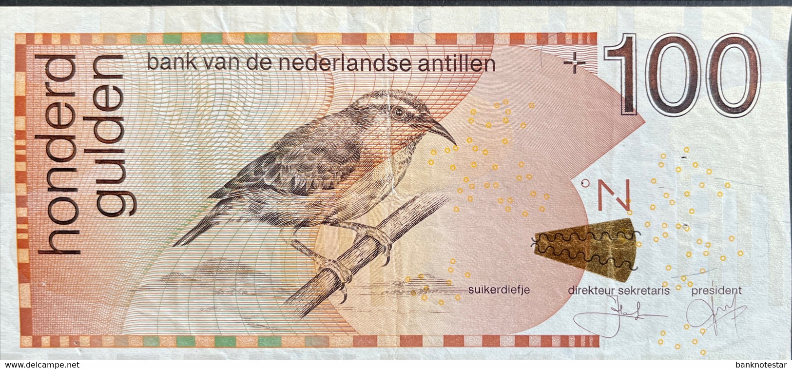 Netherland Antilles 100 Gulden, P-31f (01.06.2012) - Very Fine - Antillas Neerlandesas (...-1986)